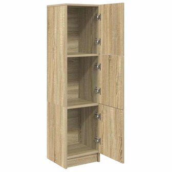 Hoge Kast Sonoma eiken 31.5 x 32 x 124 cm Bewerkt hout 5