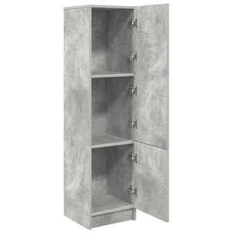 Hoge Kast Betongrijs 31.5 x 32 x 124 cm Bewerkt hout 5