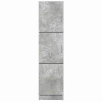 Hoge Kast Betongrijs 31.5 x 32 x 124 cm Bewerkt hout 6
