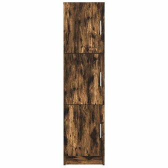 Hoge Kast Gerookt eiken 31.5 x 32 x 124 cm Bewerkt hout 6