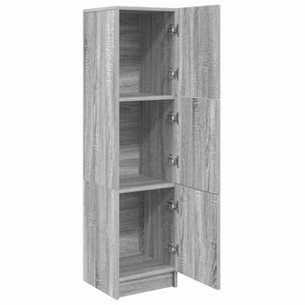 Hoge Kast Grijs sonoma 31.5 x 32 x 124 cm Bewerkt hout 5