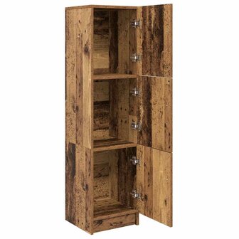 Hoge Kast Oud hout 31.5 x 32 x 124 cm Bewerkt hout 5