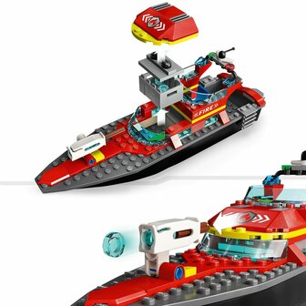 Bouwspel Lego City 60373 The firefighters&amp;apos; rescue boat Multicolour 144 Onderdelen 6