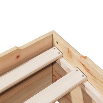 Bedframe zonder matras stapelbaar 90x190 cm massief hout 9