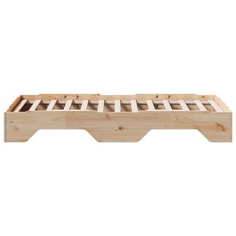 Bedframe zonder matras stapelbaar 75x190 cm massief hout 6