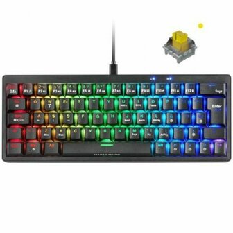 Gaming Keyboard Mars Gaming MKMINIPROYES Zwart Qwerty US 2
