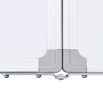 Whiteboard magnetisch inklapbaar 100x80x1,7 cm aluminium 6