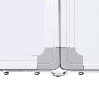 Whiteboard magnetisch inklapbaar 200x50x1,7 cm aluminium 6