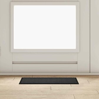 Deurmat Antraciet 40 x 60 cm Teddy Stof 1