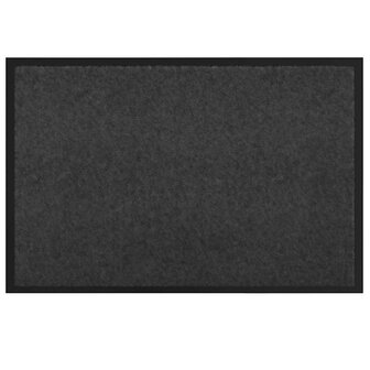 Deurmat Antraciet 40 x 60 cm Teddy Stof 2