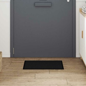 Deurmat Zwart 40 x 60 cm Teddy Stof 3