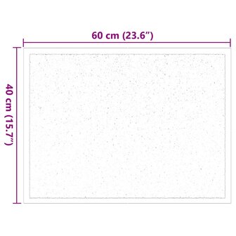 Deurmat Zwart 40 x 60 cm Teddy Stof 7