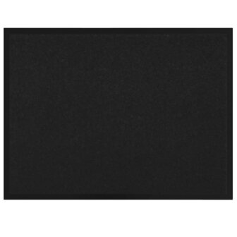 Deurmat Zwart 60 x 80 cm Teddy Stof 2