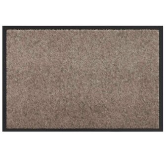 Deurmat Beige 40 x 60 cm Teddy Stof 2