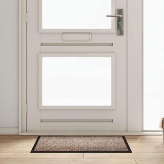 Deurmat Beige 60 x 80 cm Teddy Stof 1