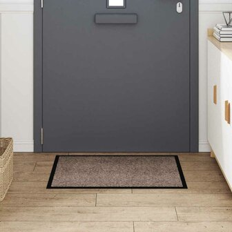 Deurmat Beige 60 x 80 cm Teddy Stof 3