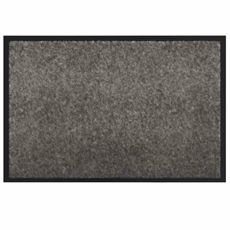 Deurmat Lichtgrijs 40 x 60 cm Teddy Stof 2
