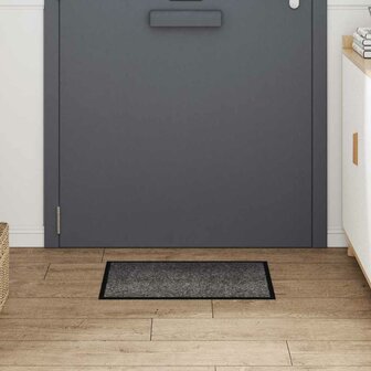 Deurmat Lichtgrijs 40 x 60 cm Teddy Stof 3