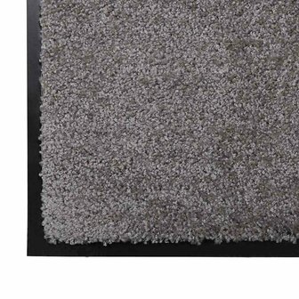 Deurmat Lichtgrijs 40 x 60 cm Teddy Stof 4