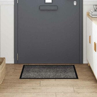 Deurmat Lichtgrijs 60 x 80 cm Teddy Stof 3