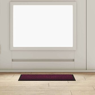 Deurmat Bordeauxrood 40 x 60 cm Teddy Stof 1