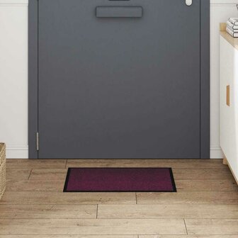 Deurmat Bordeauxrood 40 x 60 cm Teddy Stof 3