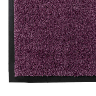 Deurmat Bordeauxrood 40 x 60 cm Teddy Stof 4