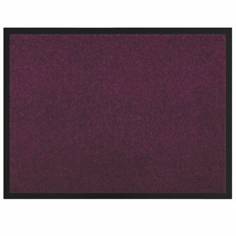 Deurmat Bordeauxrood 60 x 80 cm Teddy Stof 2