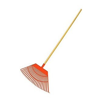 Hark voor Verzamelen van Bladeren EDM Groot Tuin Oranje 55 x 31 x 116 cm 1