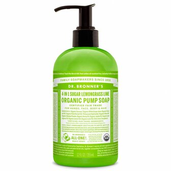 Handzeep Dr Bronner&amp;apos;s 4 in 1 Lemongrass Lime 355 ml 1