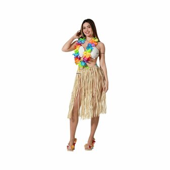 Kostuums voor Volwassenen Hawaiiaanse Hawaiiaan (3 Onderdelen) 1