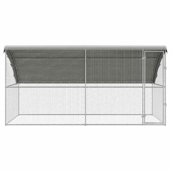 Kippenhok Zilver 400 x 200 x 198.5 cm Gegalvaniseerd staal 4