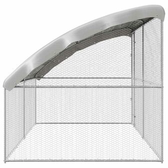 Kippenhok Zilver 400 x 200 x 198.5 cm Gegalvaniseerd staal 5