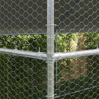 Kippenhok Zilver 600 x 200 x 198.5 cm Gegalvaniseerd staal 3