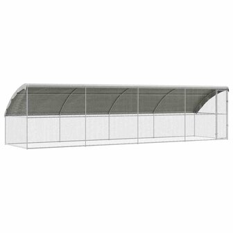 Kippenhok Zilver 800 x 200 x 198.5 cm Gegalvaniseerd staal 2