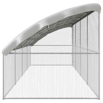 Kippenhok Zilver 800 x 200 x 198.5 cm Gegalvaniseerd staal 5