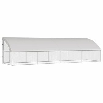 Kippenhok Zilver 800 x 200 x 198.5 cm Gegalvaniseerd staal 6