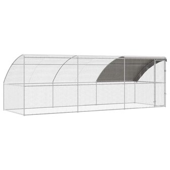 Kippenhok Zilver 600 x 200 x 198.5 cm Gegalvaniseerd staal 2