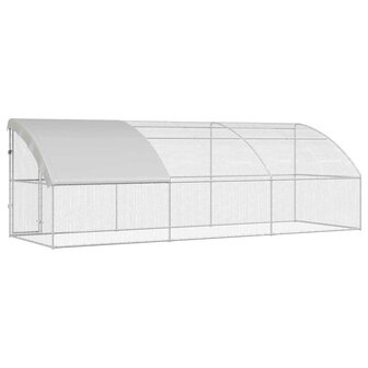 Kippenhok Zilver 600 x 200 x 198.5 cm Gegalvaniseerd staal 6