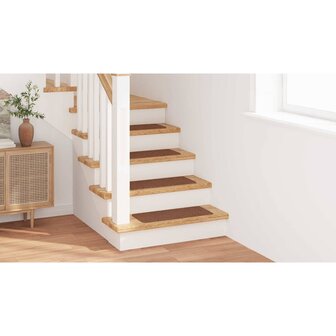 Antislip Trapmatten Latex achterkant 15 pcs Geel 60 x 25 cm PP 4