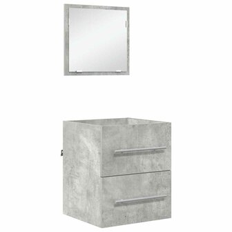 Badkamermeubelset met lade met opslag Grijs 41 x 38,5 x 48 cm 2