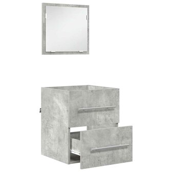 Badkamermeubelset met lade met opslag Grijs 41 x 38,5 x 48 cm 5