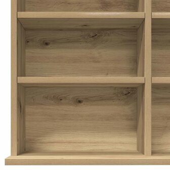Cd-kast met plank artisanaal eikenkleurig 101 x 23 x 177.5 cm 8