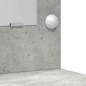 Kaptafel met lade Betongrijs 50 x 41 x 135 cm Bewerkt hout 9