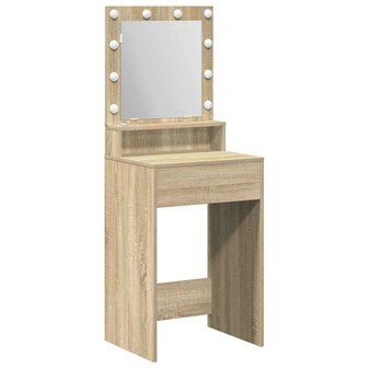 Kaptafel met plank Sonoma Eiken 50 x 41 x 135 cm Bewerkt hout 2