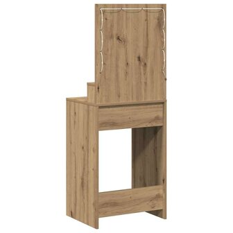 Kaptafel artisanaal eikenkleurig 50 x 41 x 135 cm Bewerkt hout 6