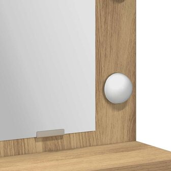 Kaptafel artisanaal eikenkleurig 50 x 41 x 135 cm Bewerkt hout 8