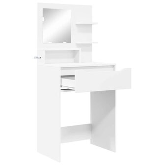 Slaapkamer Kaptafels Wit 80 x 39,6 x 135 cm Bewerkt hout 5