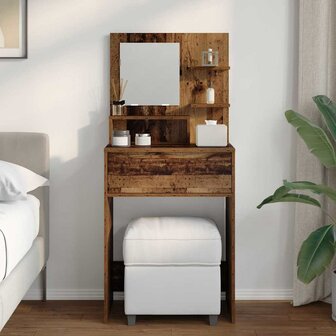 Slaapkamer Kaptafels Oud Hout 80 x 39,6 x 135 cm Bewerkt hout 4