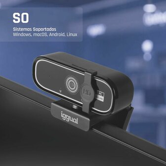 Webcam iggual IGG319949 4K Ultra HD 8